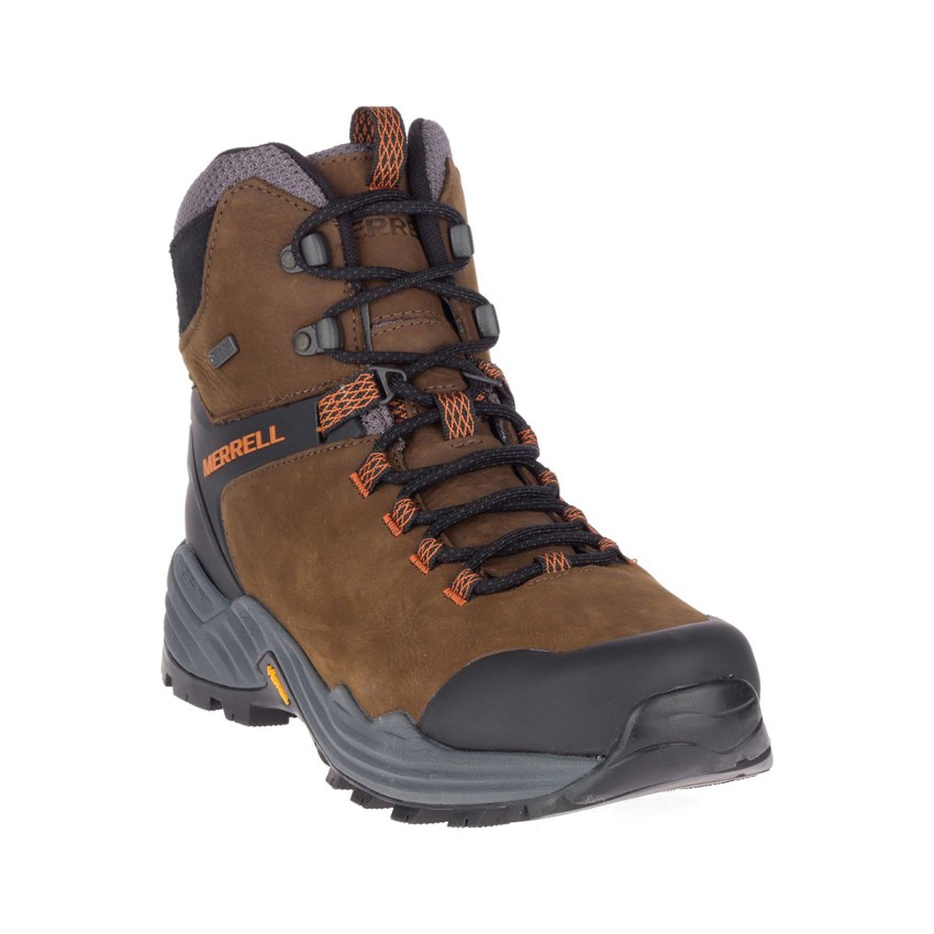 Chaussures Randonnée Merrell Phaserbound 2 Tall Waterproof Marron Homme | F.P.GJYV